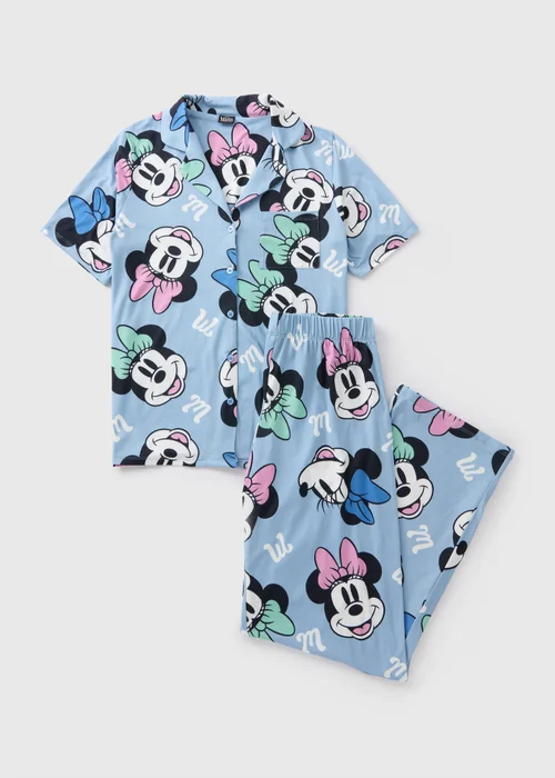 Disney Blue Minnie Mouse Pyjama Set - Extra small Image 3