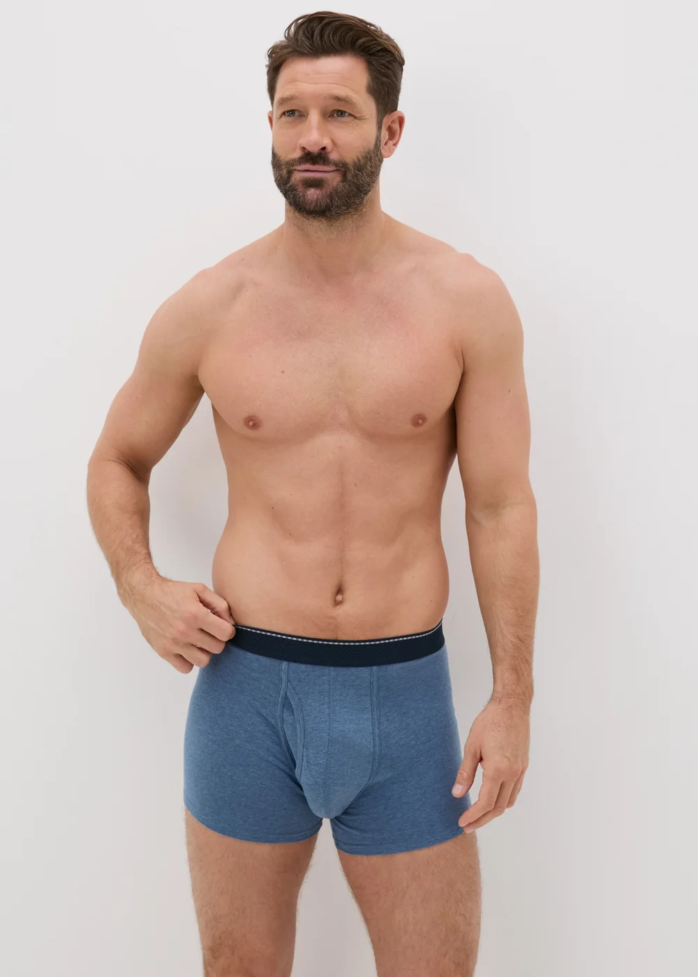 5 Pack Multicolour Patterned Keyhole Boxers - S Image 2