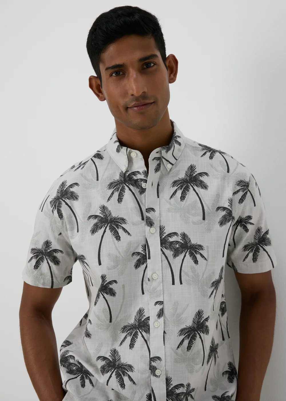 Ecru Palm Tree Shirt - S Image 3
