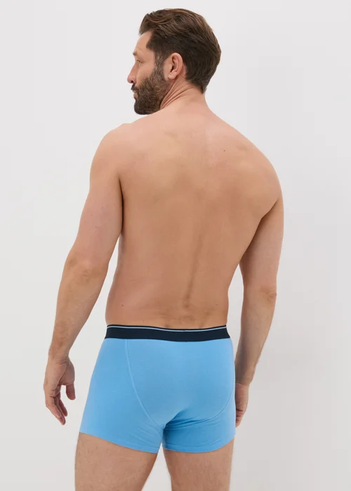 5 Pack Teal Geometric Keyhole Boxers - S Image 3