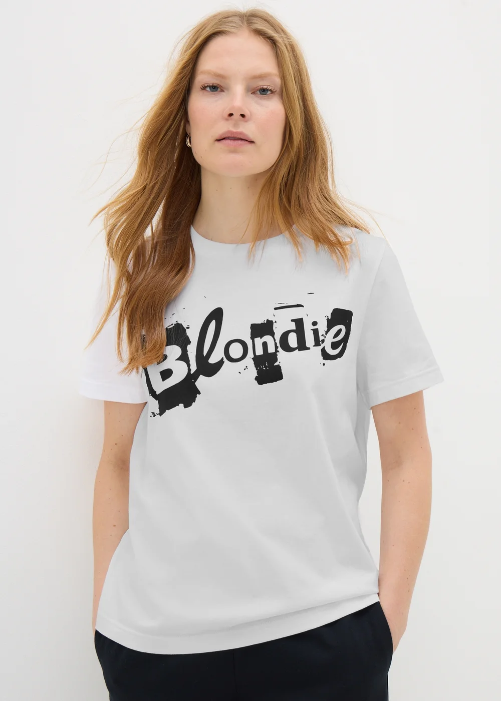 Blondie White Graphic T-Shirt - Small Image 1