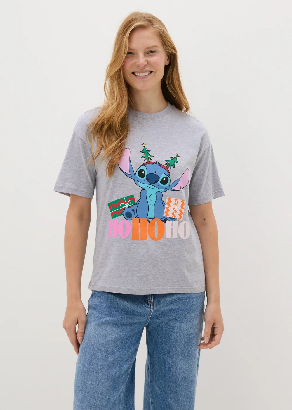 Grey Stitchmas T-Shirt - Small Image 1