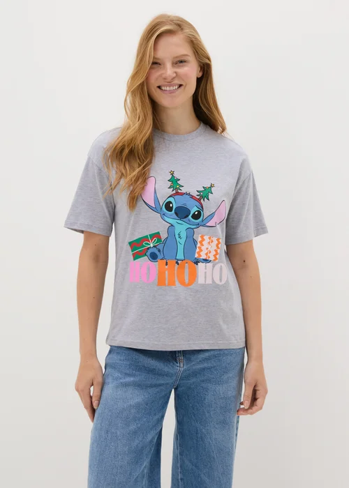 Grey Stitchmas T-Shirt - Small Image 1