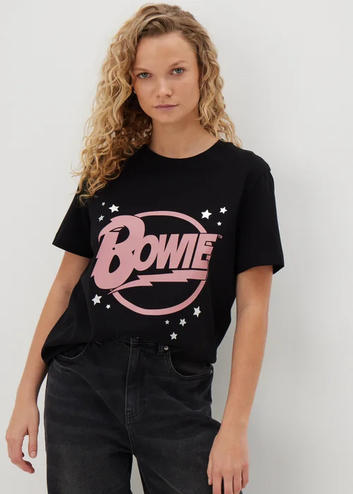 David Bowie Black Bowie T-Shirt - Small Image 3