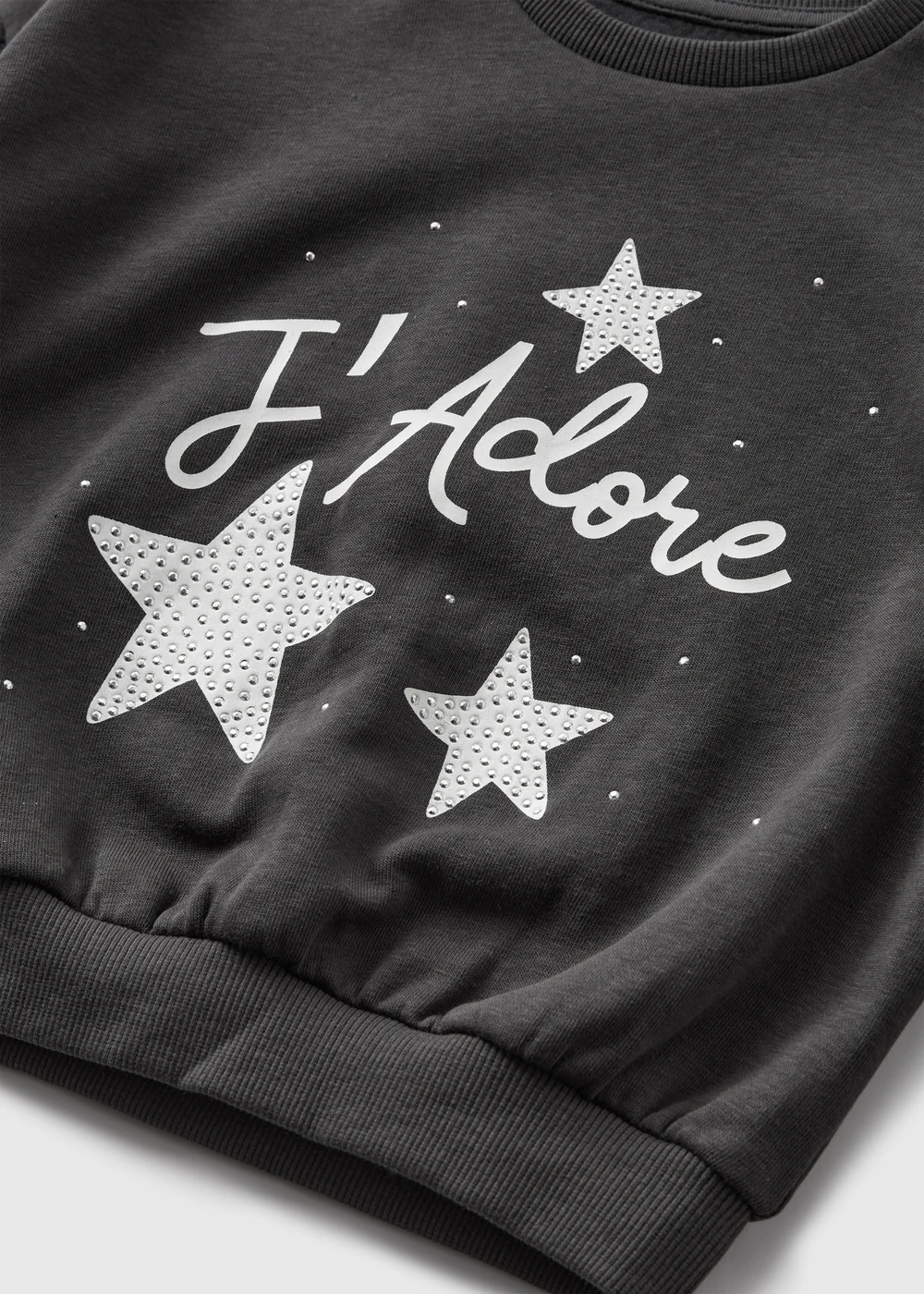 Charcoal Girls J'adore Sweatshirt (1-7yrs) - 1-1.5 Yrs Image 2