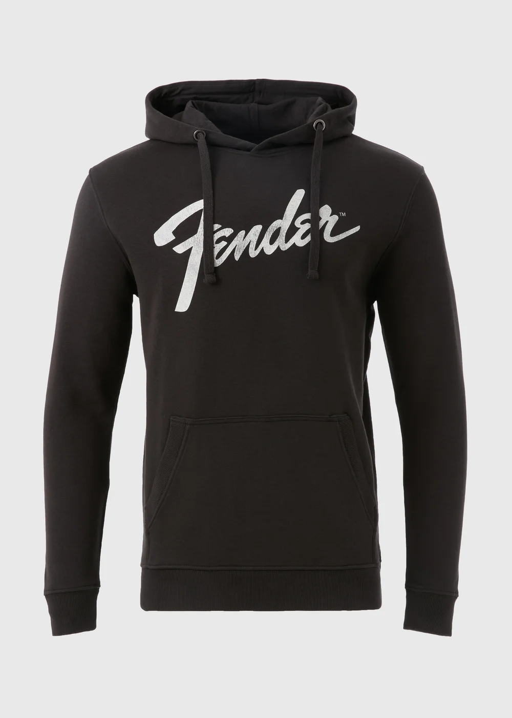 Black Fender Print Hoodie - S Image 5