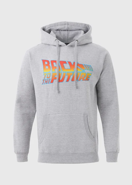 Grey Back To The Future Hoodie - S Image 5