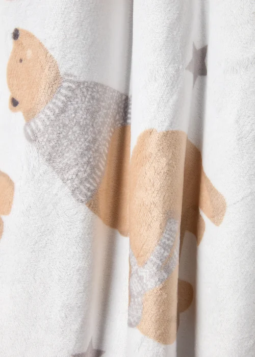 White Bear Sherpa Throw Image 2
