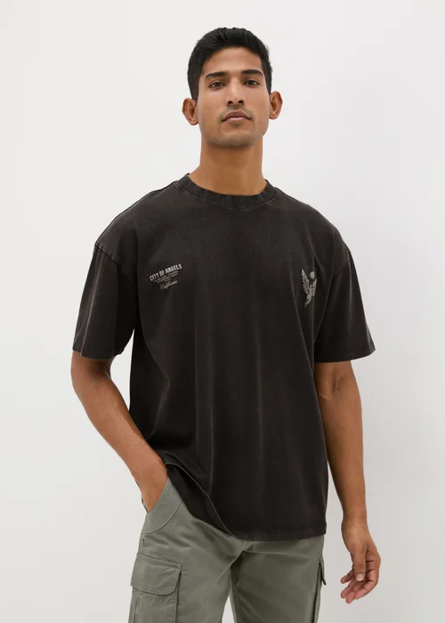 Black Washed City Of Angel T-Shirt - S Image 1