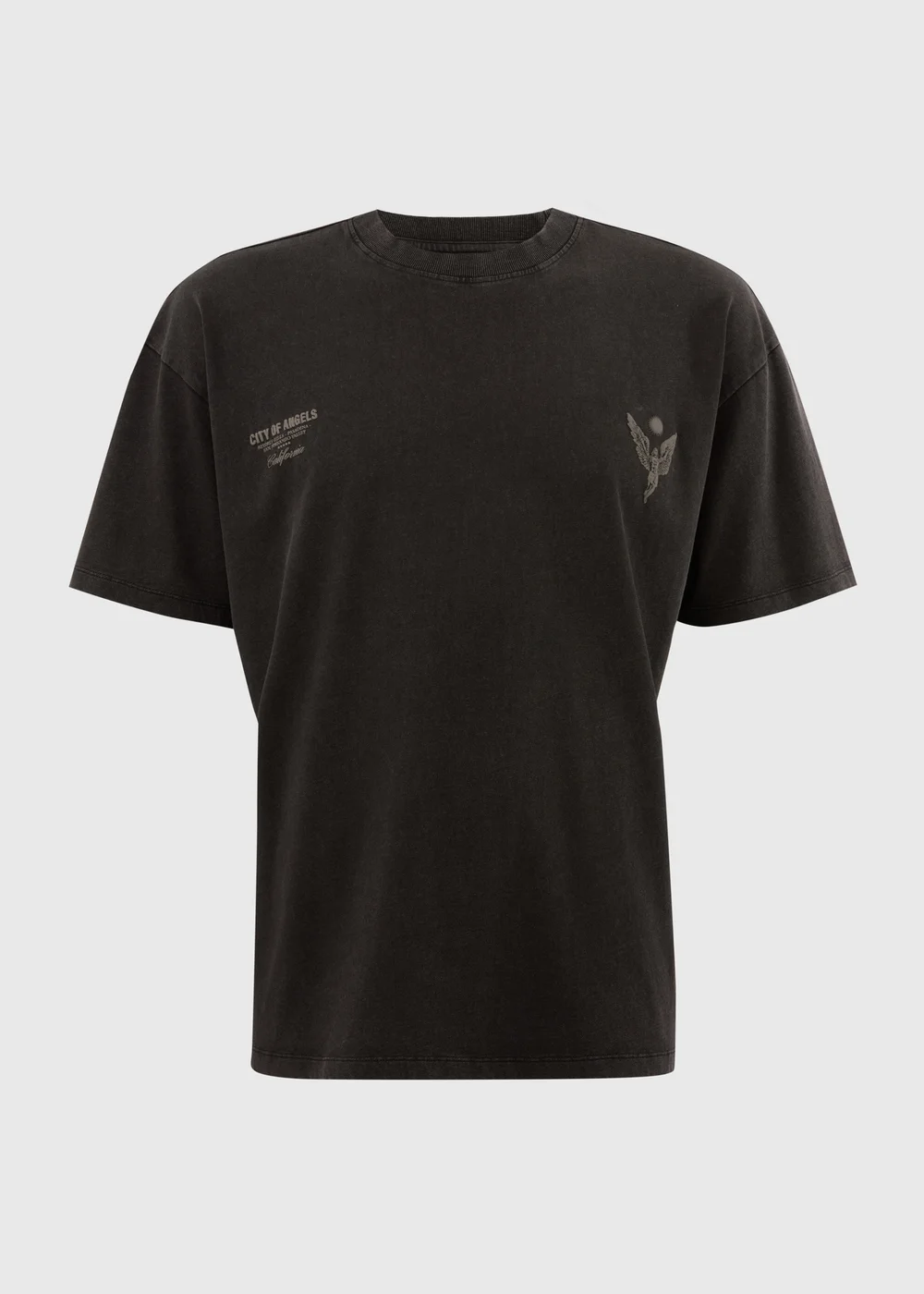 Black Washed City Of Angel T-Shirt - S Image 4
