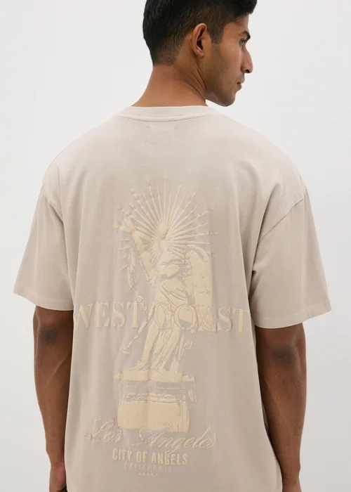 Taupe Washed City Of Angels T-Shirt - S Image 2