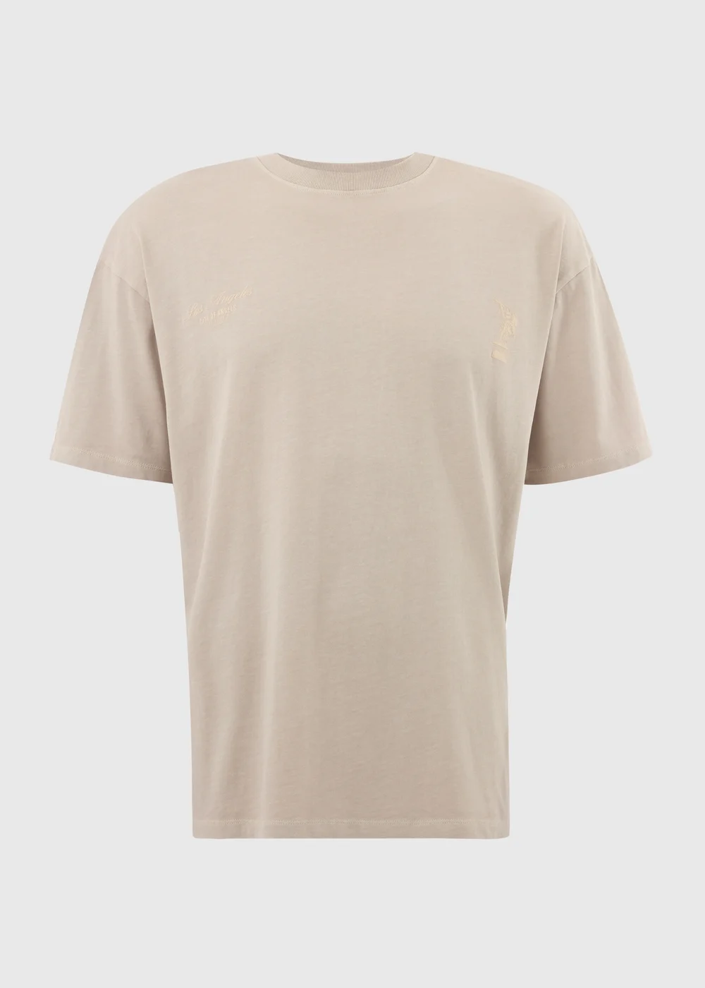 Taupe Washed City Of Angels T-Shirt - S Image 4