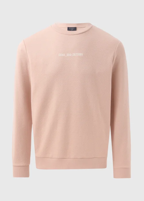 Pink Textured Sweatshirt - Extra small Image 4