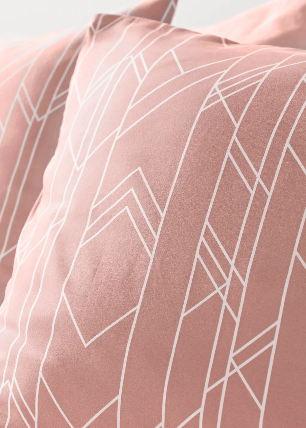 Pink Chevron Duvet Set - Single Image 2