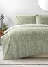 Green Chevron Duvet Set - Single Image 1