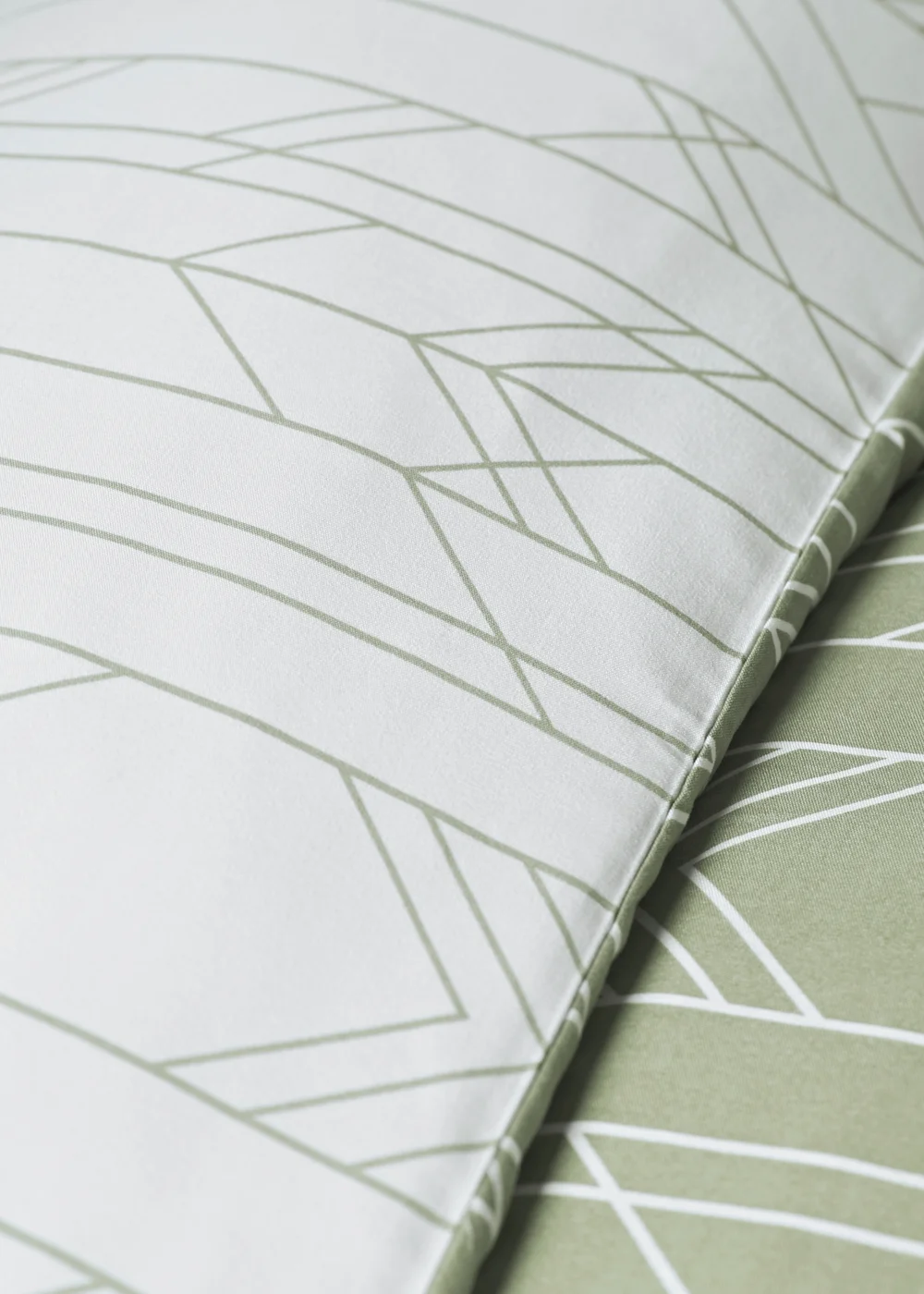 Green Chevron Duvet Set - Single Image 3