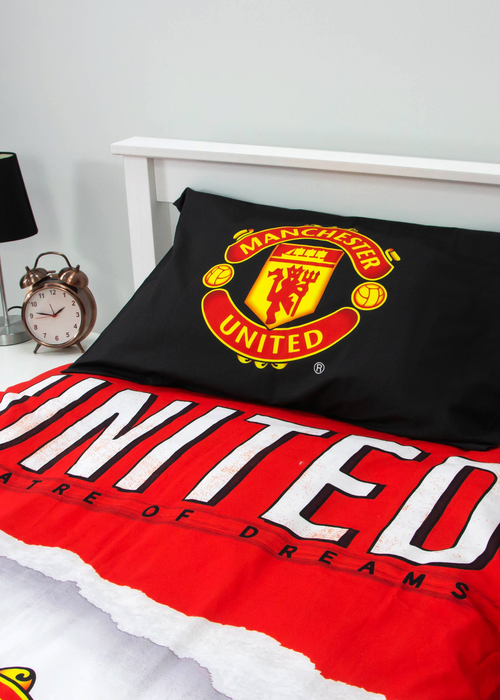 Manchester United FC Theatre Panel 100 % Cotton Duvet - Single Image 4