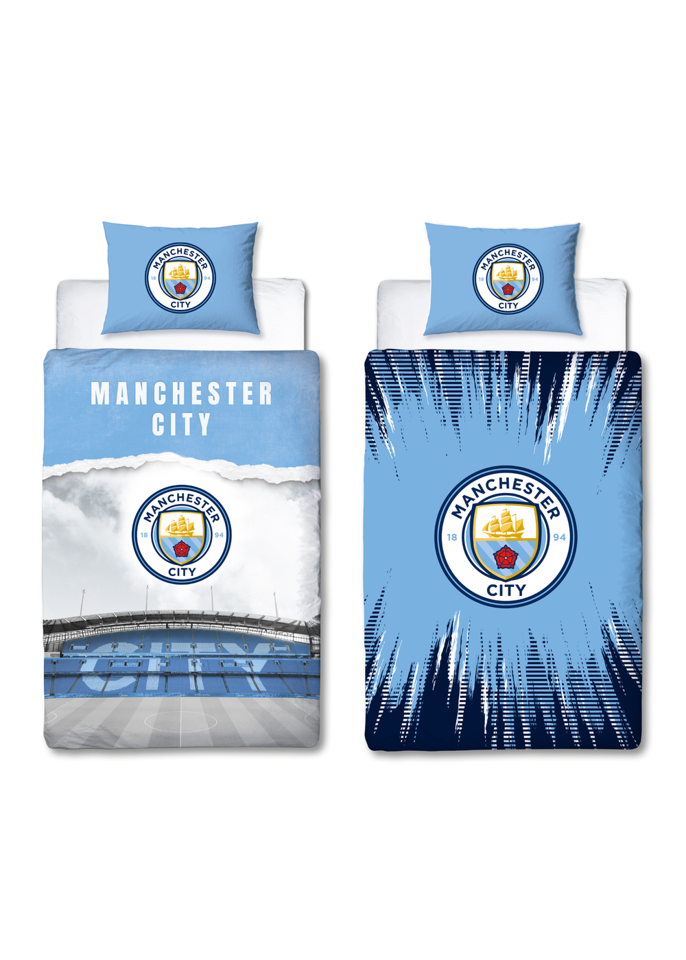 Manchester City Blue Moon Panel Duvet - Single Image 5