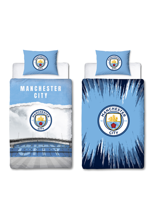 Manchester City Blue Moon Panel Duvet - Single Image 5