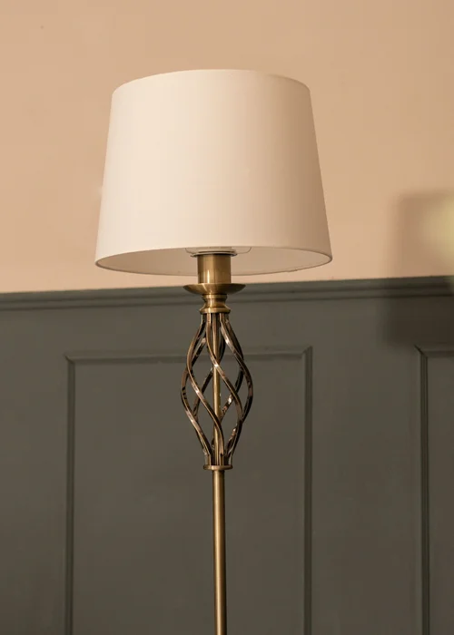ValueLights Memphis Antique Brass Floor Lamp (151.5cm x 30cm x 30cm) - One Size Image 5