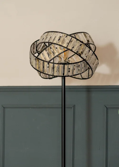 ValueLights Hudson Grey Metal Floor Lamp (159cm x 36.5cm x 36.5cm) - One Size Image 5
