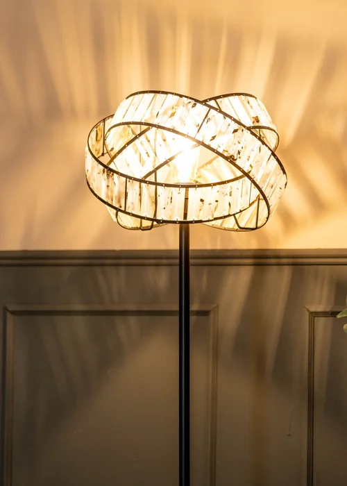 ValueLights Hudson Grey Metal Floor Lamp (159cm x 36.5cm x 36.5cm) - One Size Image 4