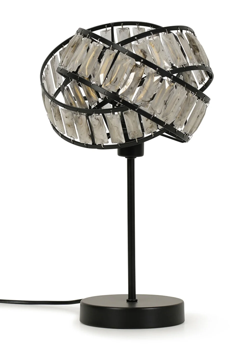 ValueLights Grey Hudson Tortoise Metal Table Lamp (35.5cm x 21cm x 21cm) - One Size Image 2