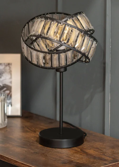 ValueLights Grey Hudson Tortoise Metal Table Lamp (35.5cm x 21cm x 21cm) - One Size Image 1