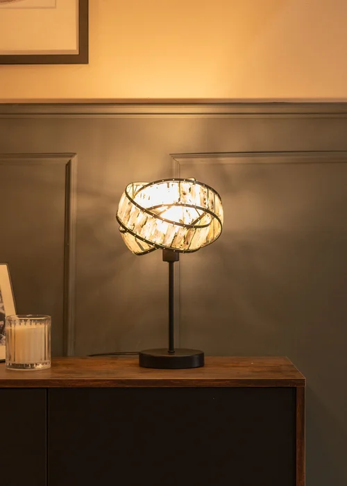 ValueLights Grey Hudson Tortoise Metal Table Lamp (35.5cm x 21cm x 21cm) - One Size Image 3