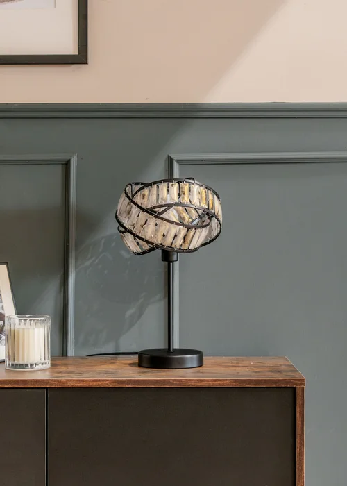 ValueLights Grey Hudson Tortoise Metal Table Lamp (35.5cm x 21cm x 21cm) - One Size Image 4