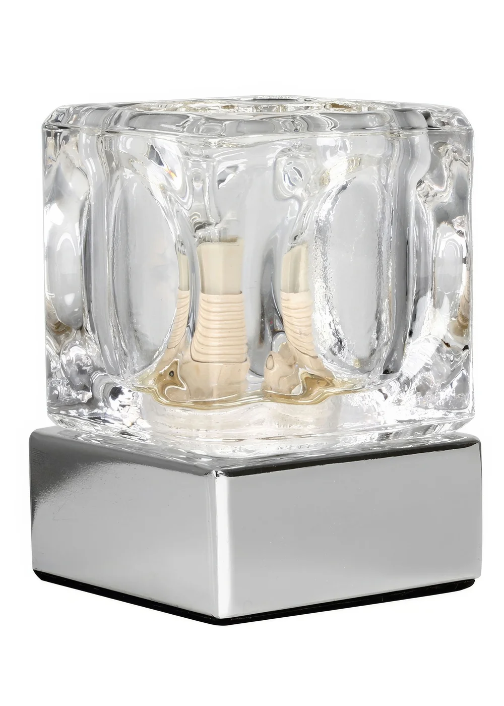 ValueLights Pair Of Ice Cube Touch Table Lamps (20cm x 7cm x 7cm) - One Size Image 5