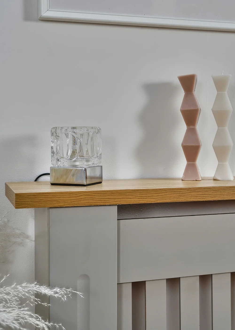 ValueLights Pair Of Ice Cube Touch Table Lamps (20cm x 7cm x 7cm) - One Size Image 3