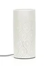 ValueLights Dahlia White Porcelain Table Lamp (24cm x 11cm x 11cm) - One Size Image 2