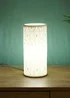 ValueLights Dahlia White Porcelain Table Lamp (24cm x 11cm x 11cm) - One Size Image 4