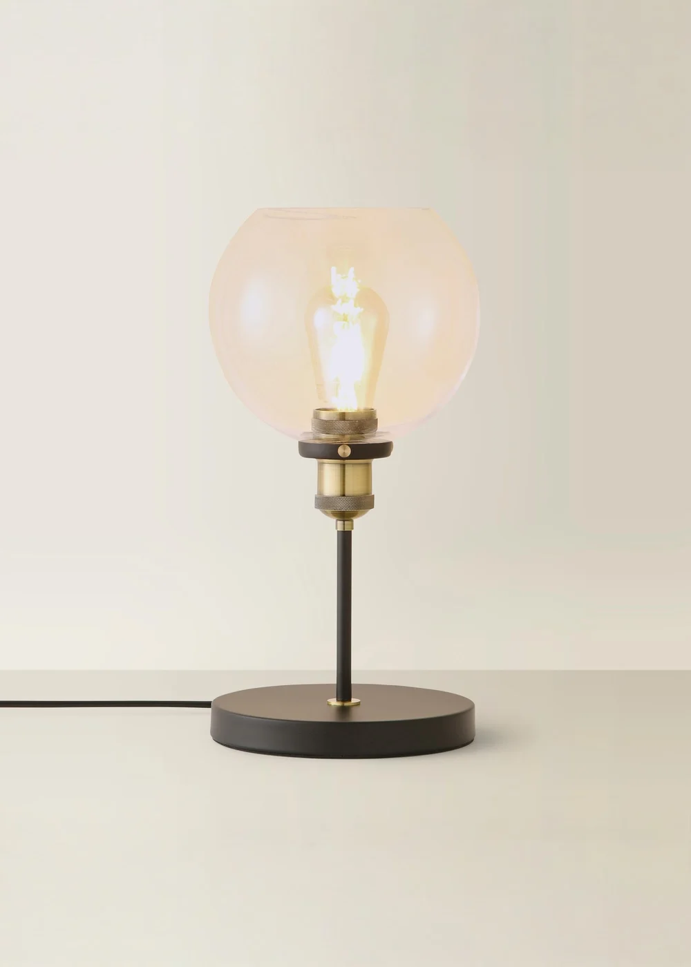 ValueLights Sheridan Steampunk Table Lamp with Glass Shade - One Size Image 3