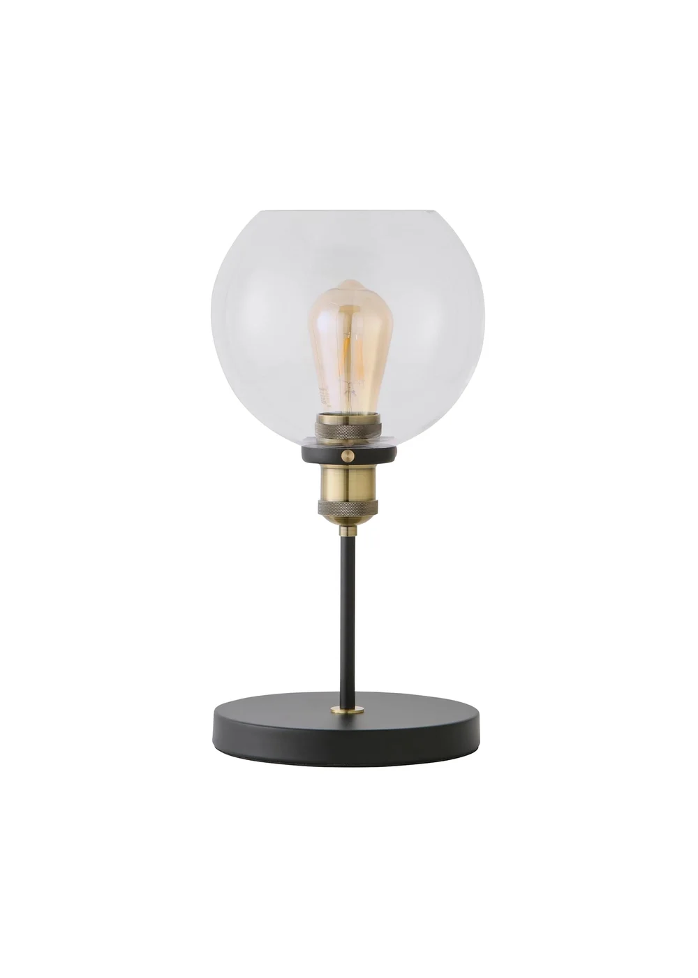 ValueLights Sheridan Steampunk Table Lamp with Glass Shade - One Size Image 5