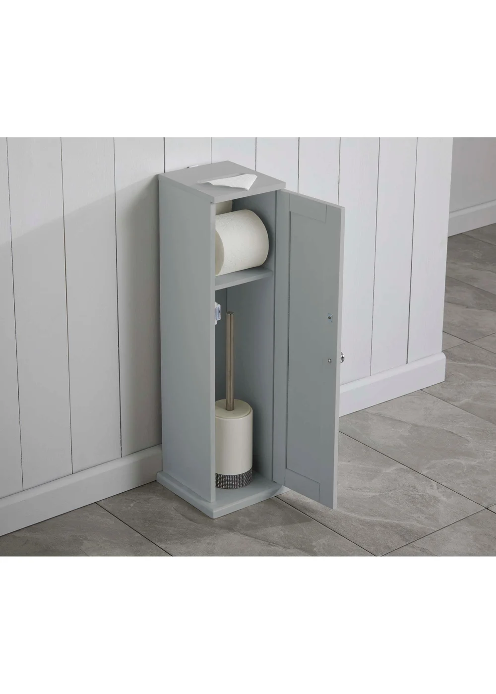 Lloyd Pascal Grey Grasmere Toilet Roll holder - One Size Image 4