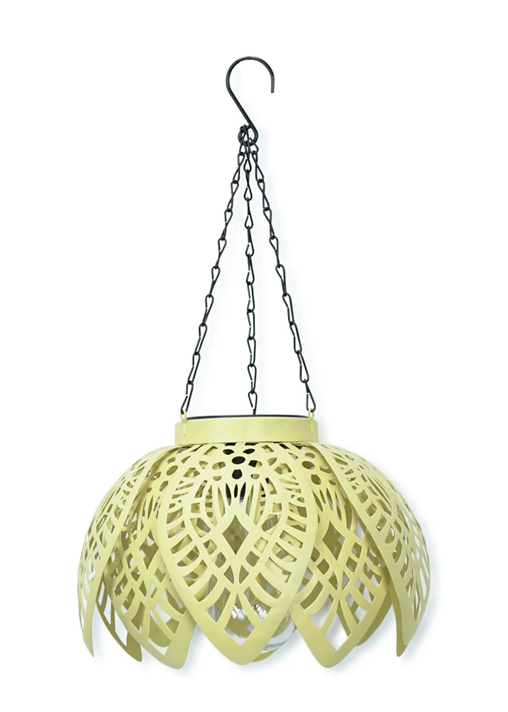 ValueLights Yellow Artichoke Hanging Solar Light (41cm x 20cm x 20cm) - One Size Image 2