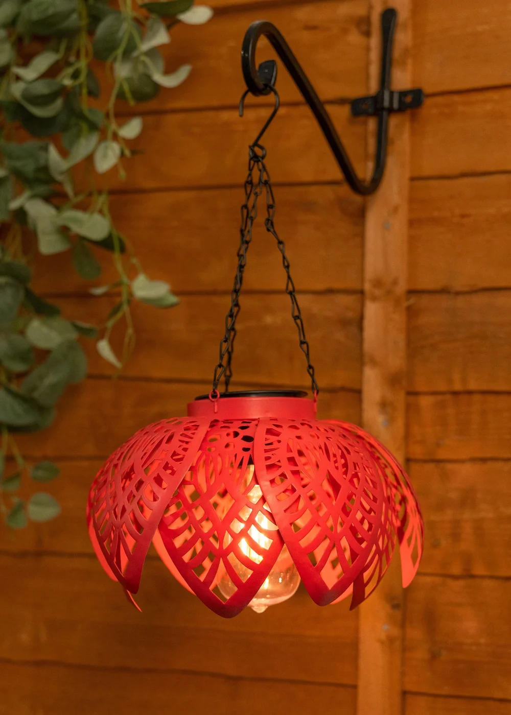 ValueLights Coral Artichoke Hanging Solar Light (41cm x 20cm x 20cm) - One Size Image 3