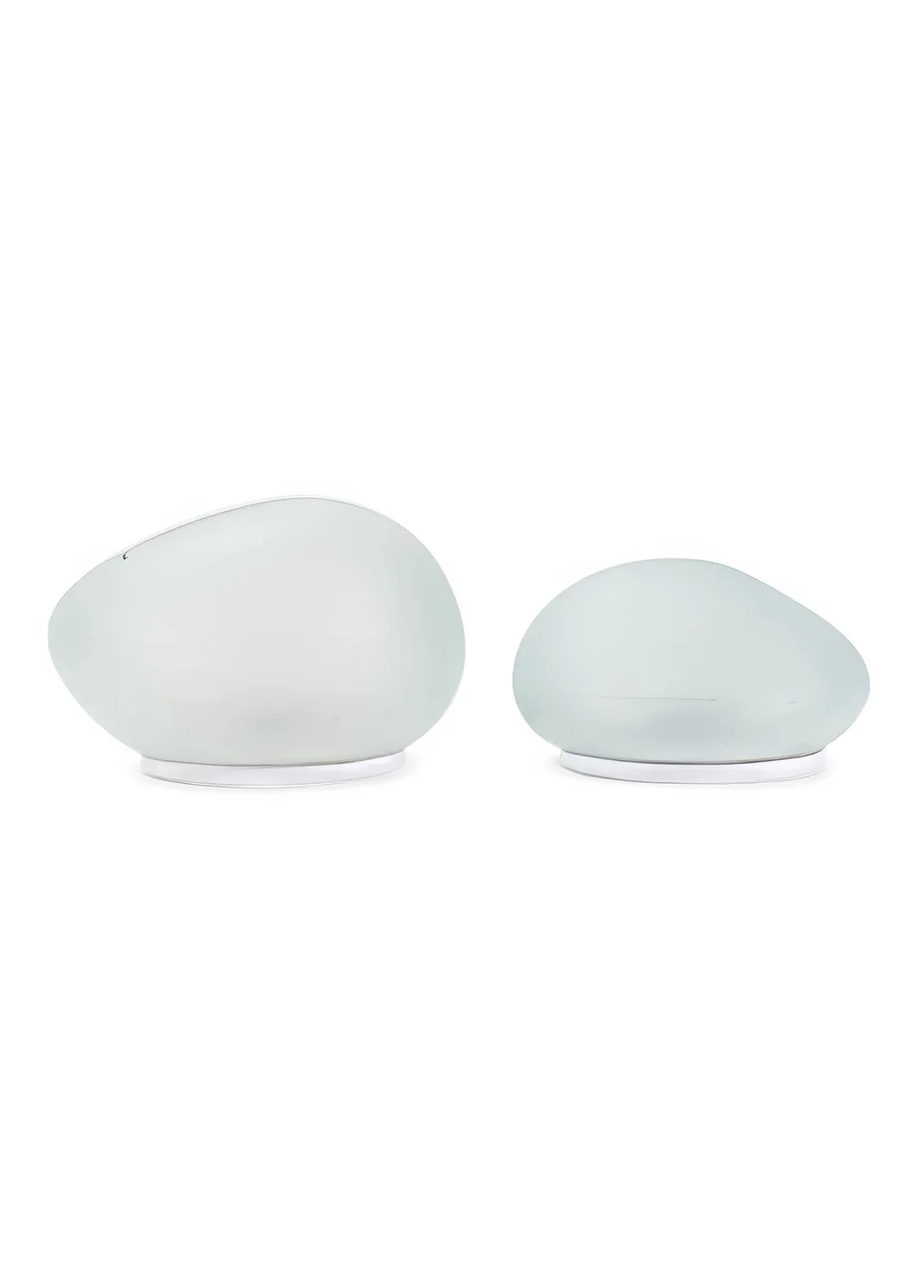 ValueLights Pebble Solar Lights Set of 2 (10.9cm x 12.5cm x 16.7cm) - One Size Image 2