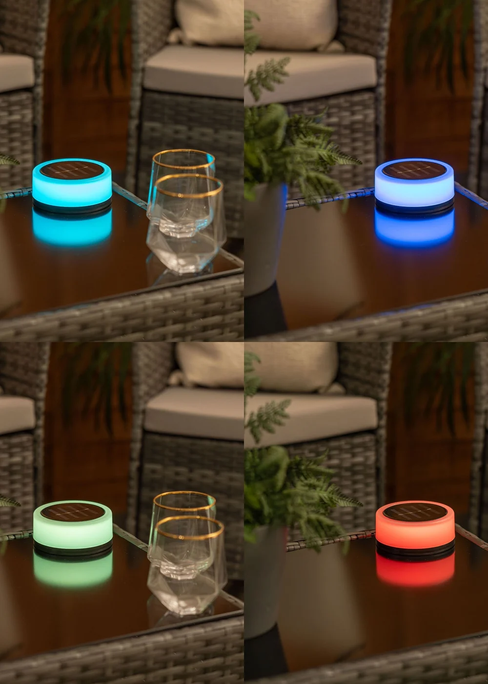 ValueLights White Multi-Function Solar Lights Set of 2 (11.5cm x 11cm x 11cm) - One Size Image 3