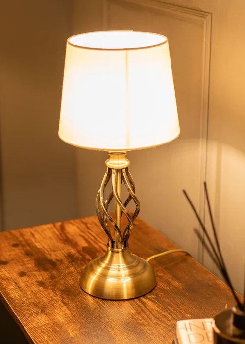 ValueLights Memphis Antique Gold Table Lamp - One Size Image 3