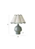 ValueLights Jamie Green Ceramic Table Lamp (43cm x 36cm x 36cm) - One Size Image 6
