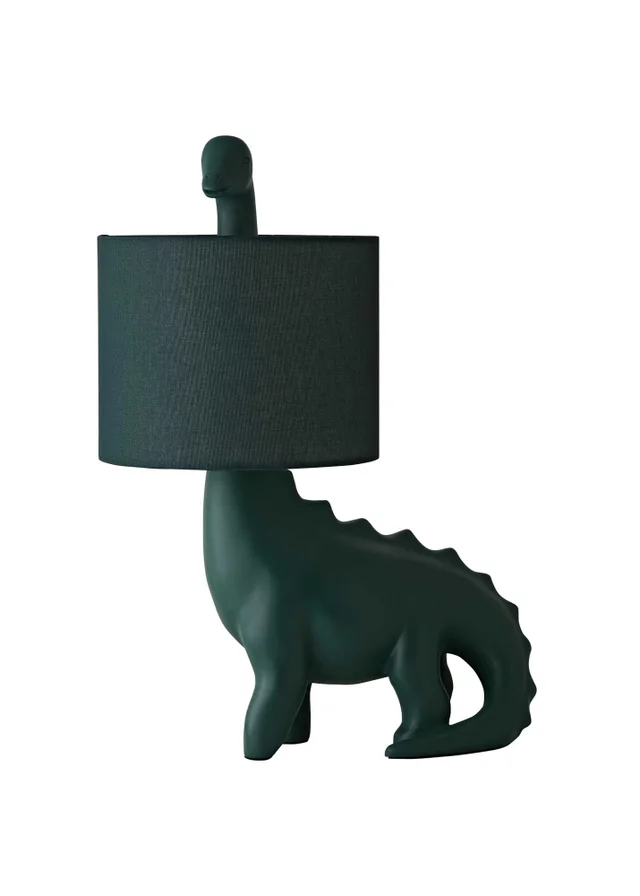 ValueLights Green Dinosaur Table Lamp (46.5cm x 33cm x 21.5cm)