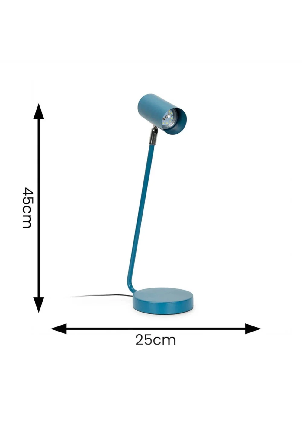 ValueLights Blue Integrated LED Task Desk Lamp (45.5cm x 25cm x 15.5cm) - One Size Image 6