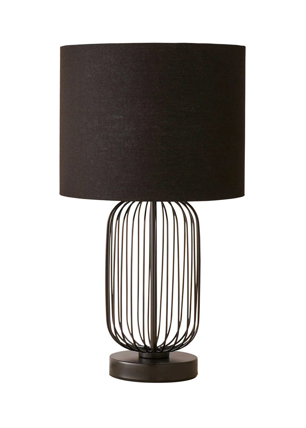ValueLights Gabbia Black Metal Table Lamp (44.5cm x 25cm x 25cm) - One Size Image 5