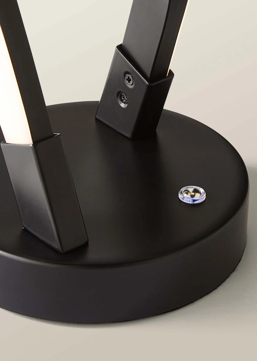 ValueLights Infinity Matt Black Double Twist Integrated LED Table Lamp (48cm x 12cm x 12cm) - One Size Image 4