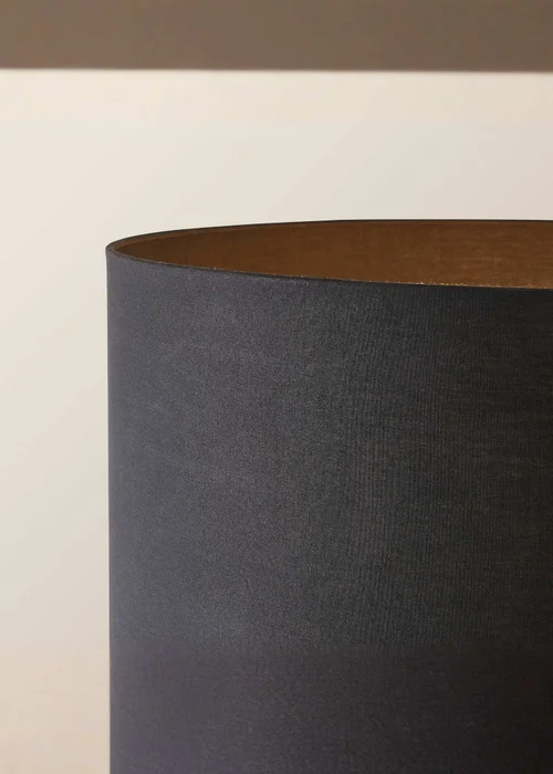 ValueLights Tavel Matt Black Floor Lamp Black Shade (132.5cm x 14cm x 35cm) - One Size Image 4