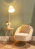 ValueLights Freja Natural Wooden Floor Lamp (161cm x 45cm x 51cm) - One Size Image 5