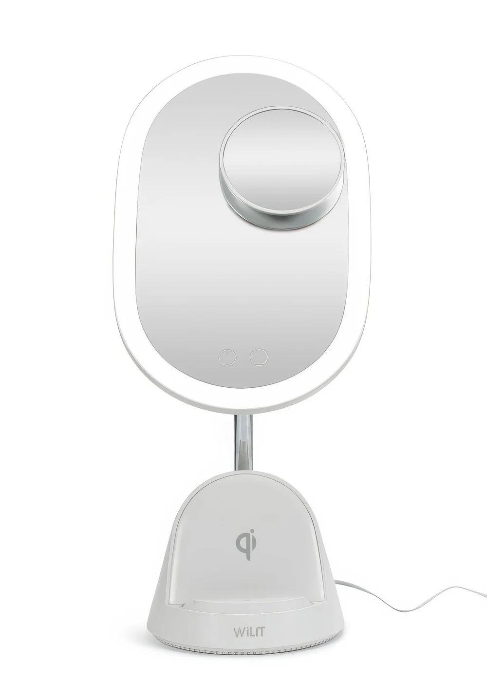 ValueLights White LED Make Up Mirror Wireless Phone Charging (39.5cm x 13cm x 17cm) - One Size Image 2